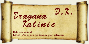 Dragana Kalinić vizit kartica
